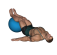 Hip Roll - Oblique Fitness Ball Single